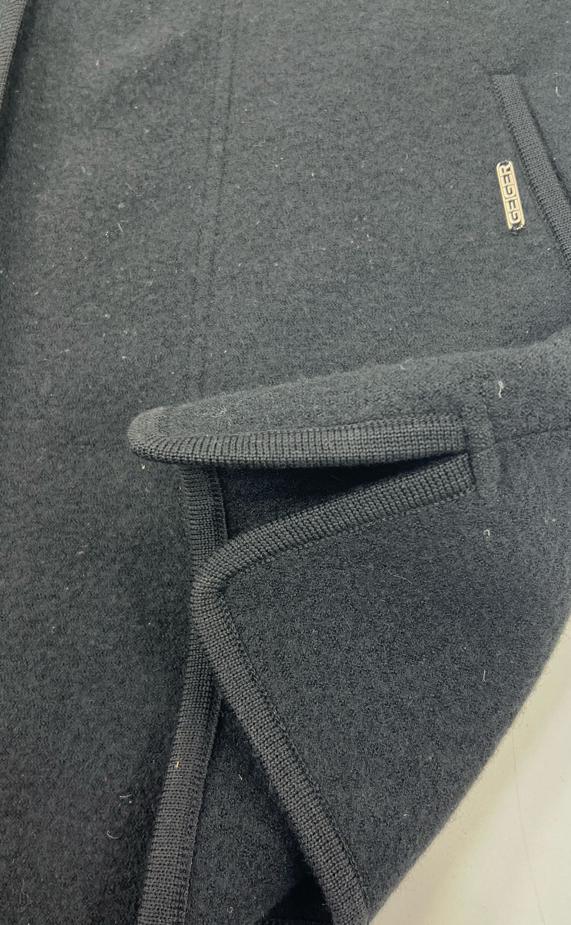 VTG Women's Geiger Collection Austria Black Wool Button Front Coat - Size 38