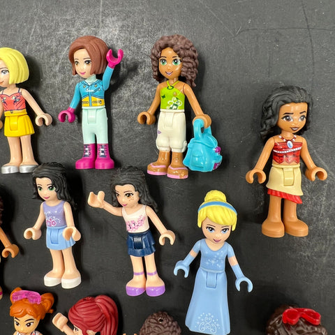 LEGO Cinderella Moana Elves +12 Friends Minidoll Figure Lot Authentic Mixed