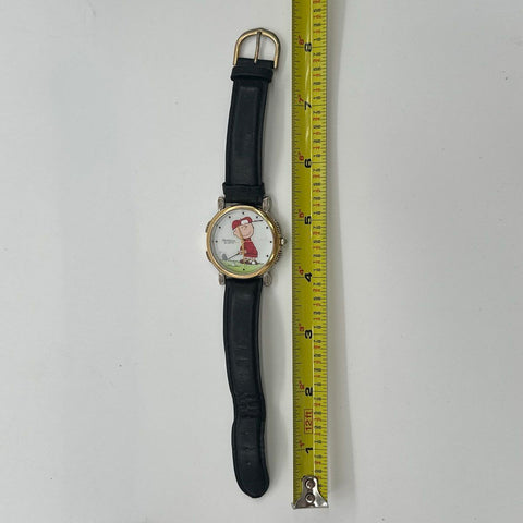 Vintage Armitron Peanuts Charlie Brown Golfing Watch Snoopy Case 900/202