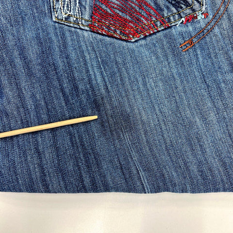 Vintage Y2K Coogi Men's Blue Heritage Embroidered Baggy Jeans Sz 44x34