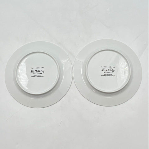 Pottery Barn Millennium Collection Salad Plate Set 2 Nineties Turn of Century