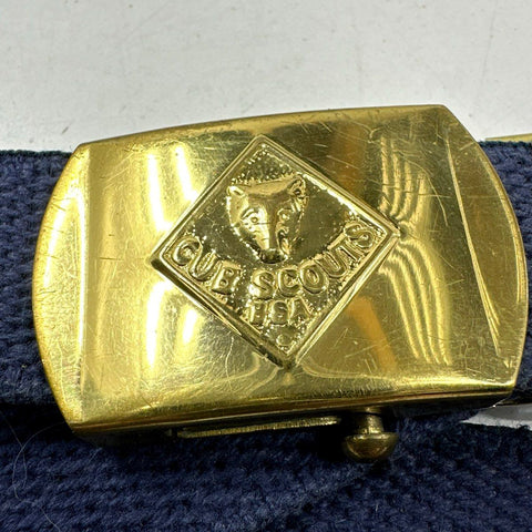 Boy Scouts of America Cub Scout Uniform Lot Patched Shirt Hat Belt Neckerchiefs
