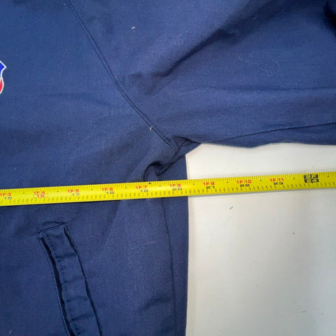 Vintage 80s Union Pacific Railroad Bomber Jacket Flannel Lined USA Made Sz S