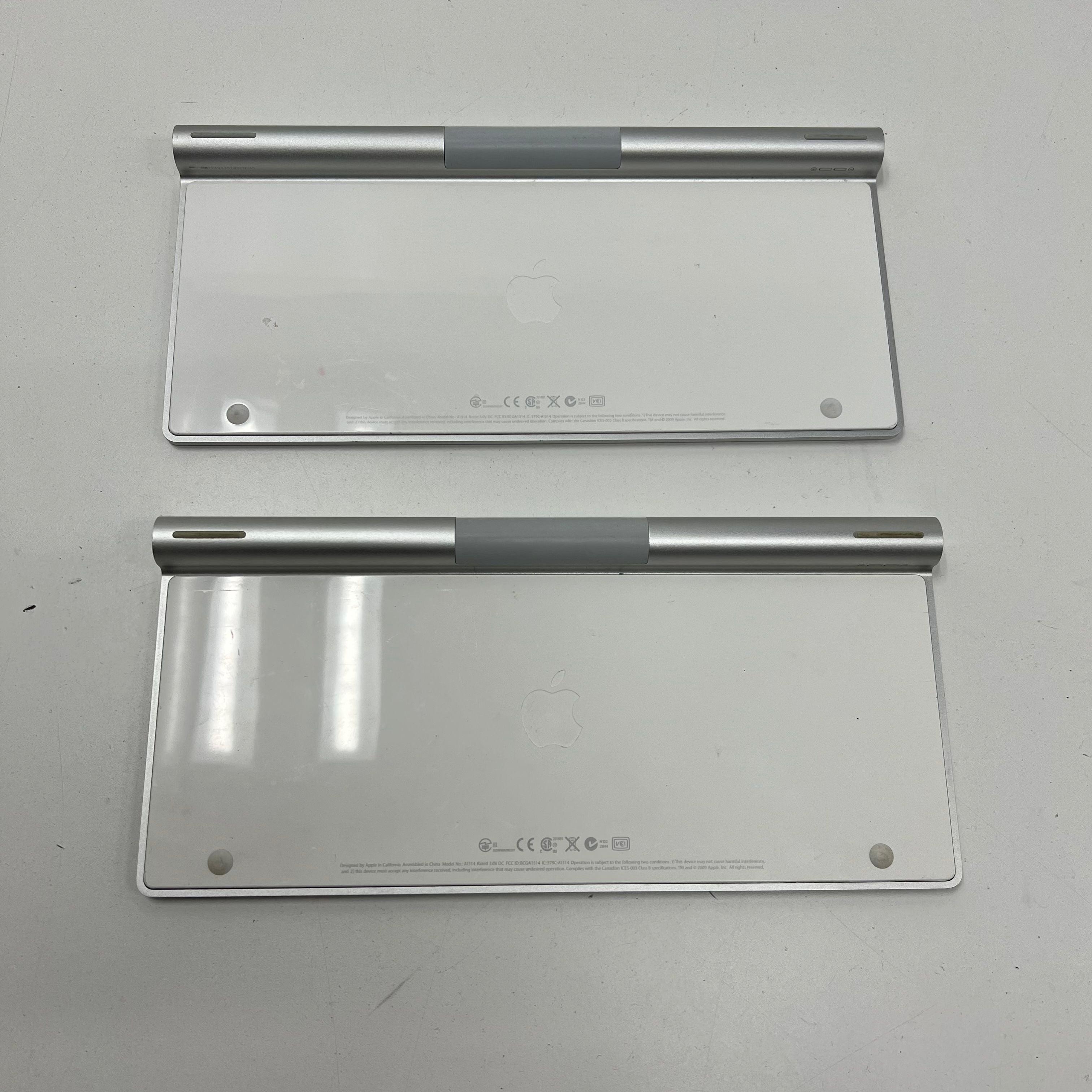 Lot of 2 Apple A1314 Wireless Bluetooth Keyboard Aluminum
