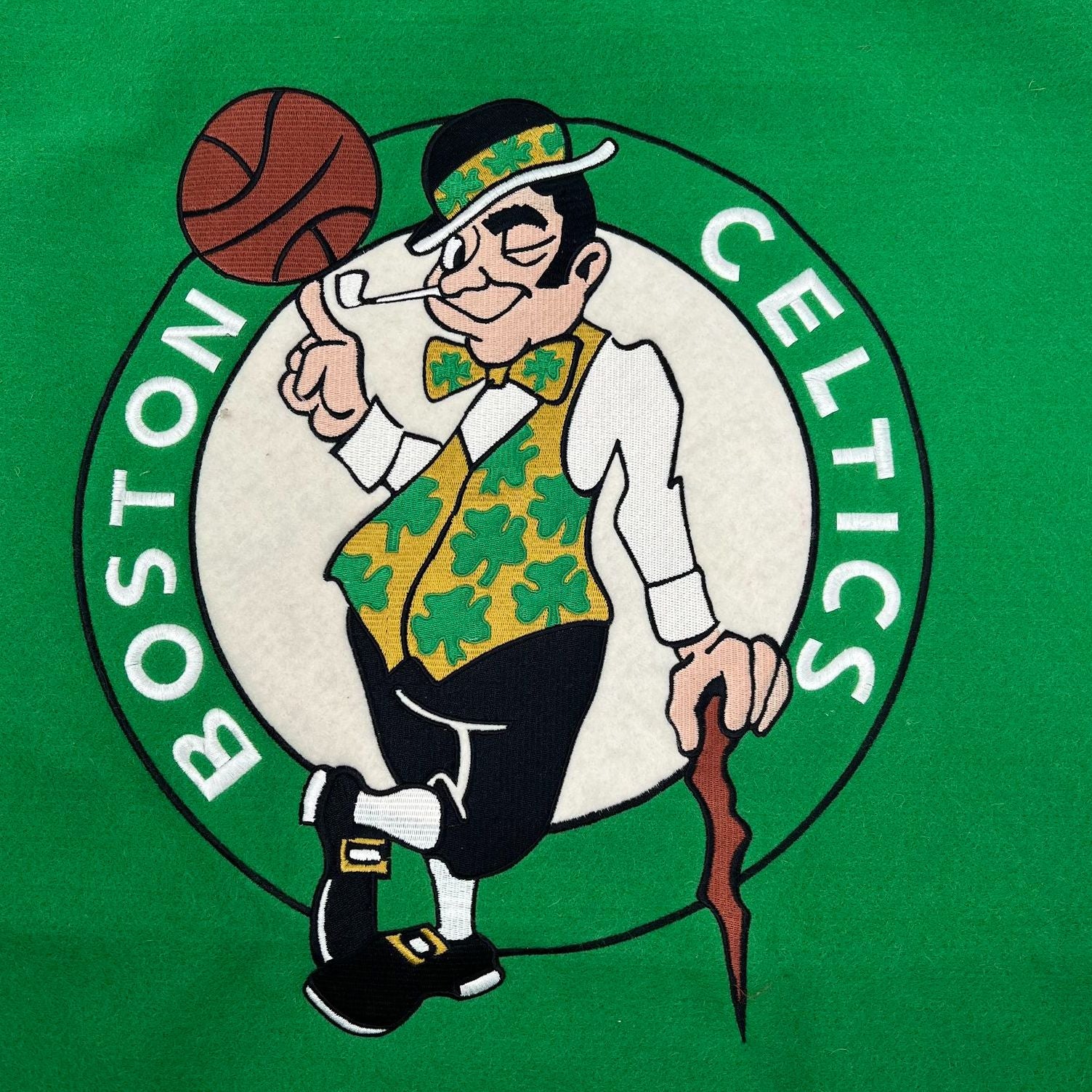 Winning Streak Boston Celtics NBA Champions Embroidered Wool Felt Banner