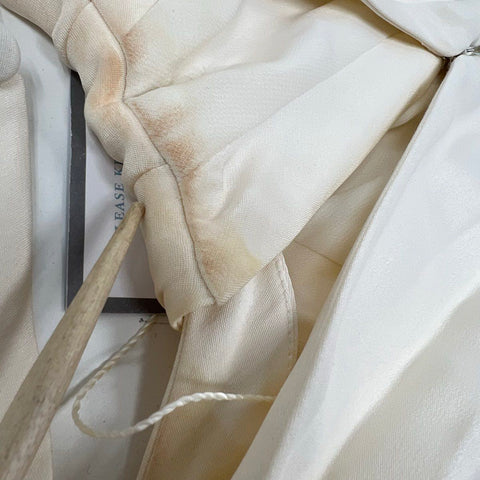 J.Crew Collection Women's Taryn Dress Ivory Silk Chiffon Halter Maxi NWT Sz 16