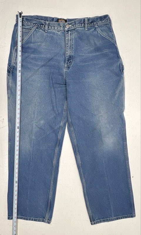 Vintage Y2K Big Smith Men's Blue Carpenter Jeans Relaxed Fit Denim Sz 44x34