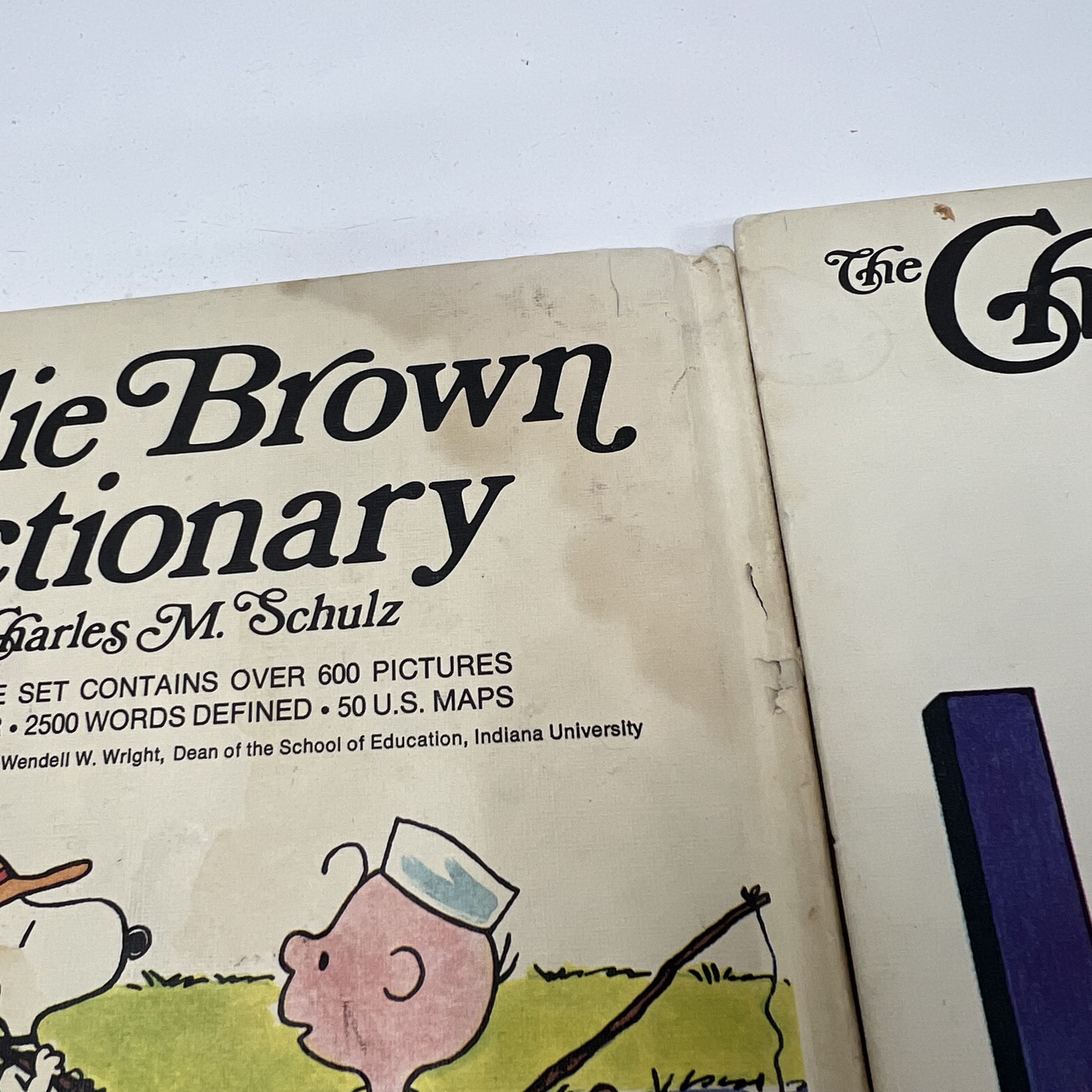 Vintage 1973 Charlie Brown Dictionary Partial Set Lot 5 Books Charles M Schulz
