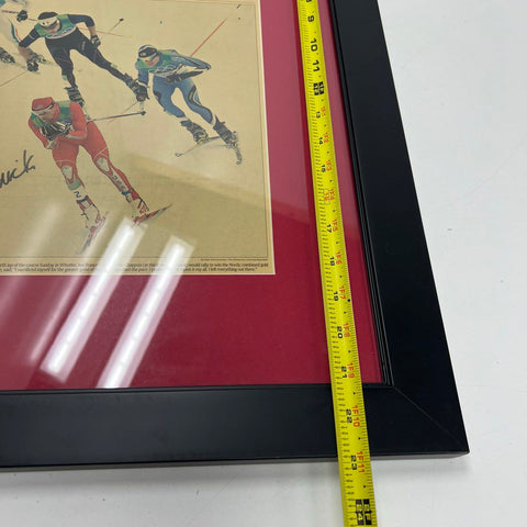 Todd Lodwick Signed 2010 Vancouver Olympics Newspaper USSA Provenance Framed