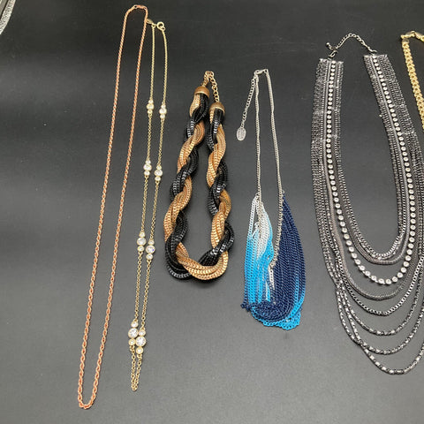 Ann Taylor Nicole Miller Worthington Jewelry Lot 10 Necklaces Bib Tassel 1946