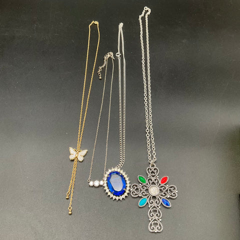 Vintage Avon Costume Jewelry Lot Necklaces Brooches Ring Bracelet 10 Pieces