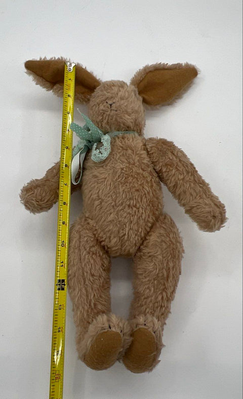 Vintage Patch Bears by Tradition Plush Rabbit Bunny 15 Inch Shaggy Tan Brown