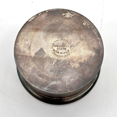 Van Bergh Quadruple Plate Collapsible Travel Cup Antique Rochester NY 752