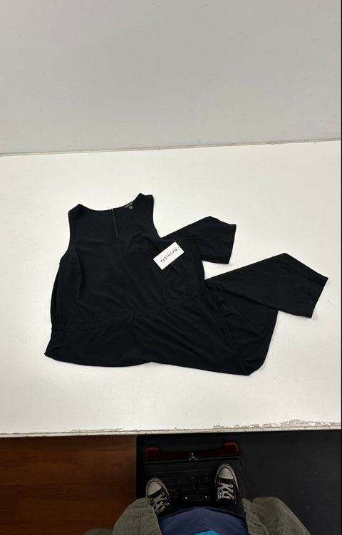 Athleta Women's Brooklyn Jumpsuit Black Featherweight Stretch Ankle NWT Sz 24