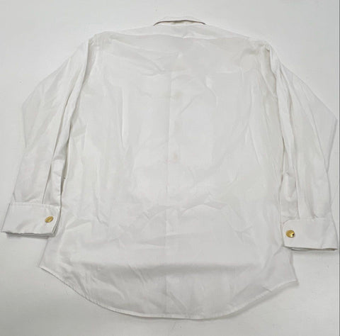 Vintage US Navy Men's Dinner Dress White Mess Jacket Shirt Master Chief YN Sz 36