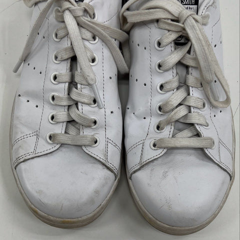Adidas Stan Smith S81020 White Navy Leather Low Top Sneakers Size 8.5