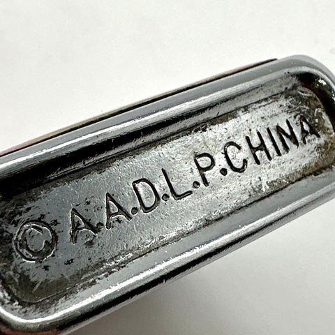 Vintage A.A.D.L.P. Lighter Lot of 2 Peace Sign & Yin-Yang 1993 1996 Not Tested