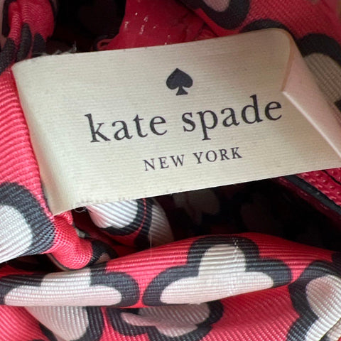 Kate Spade New York Pink Patent Leather Bow Satchel Crossbody Bag Gold Tone