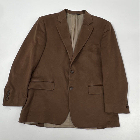 Brooks Brothers 346 Men's Brown 100% Cashmere Madison Fit Blazer Jacket Sz 42R