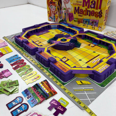 Milton Bradley Mall Madness 2005 Talking Electronic Shopping Board Game