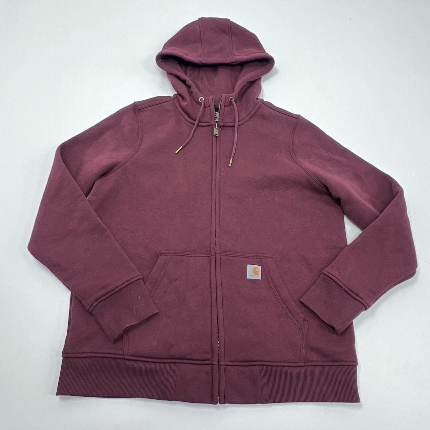 Carhartt Clarksburg Relaxed Fit Full Zip Hoodie Sweatshirt Women's Size L