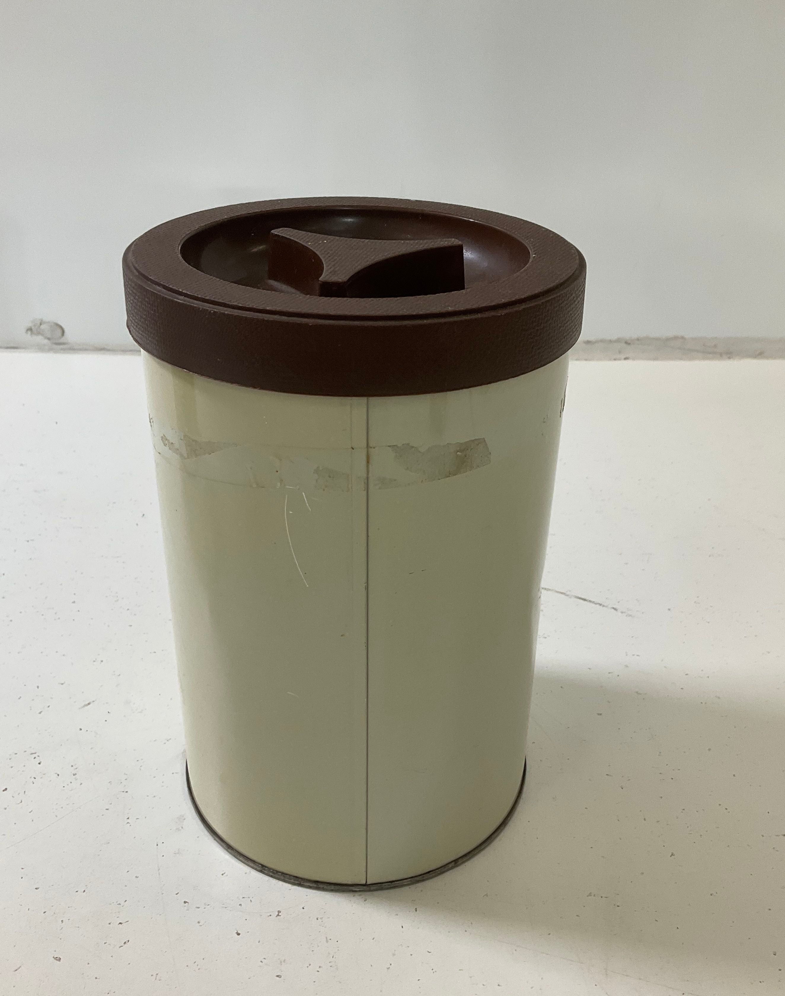 3 Vintage 1970s Ballonoff Veggie Spice O' Life Tin Metal Canister Set & Lids