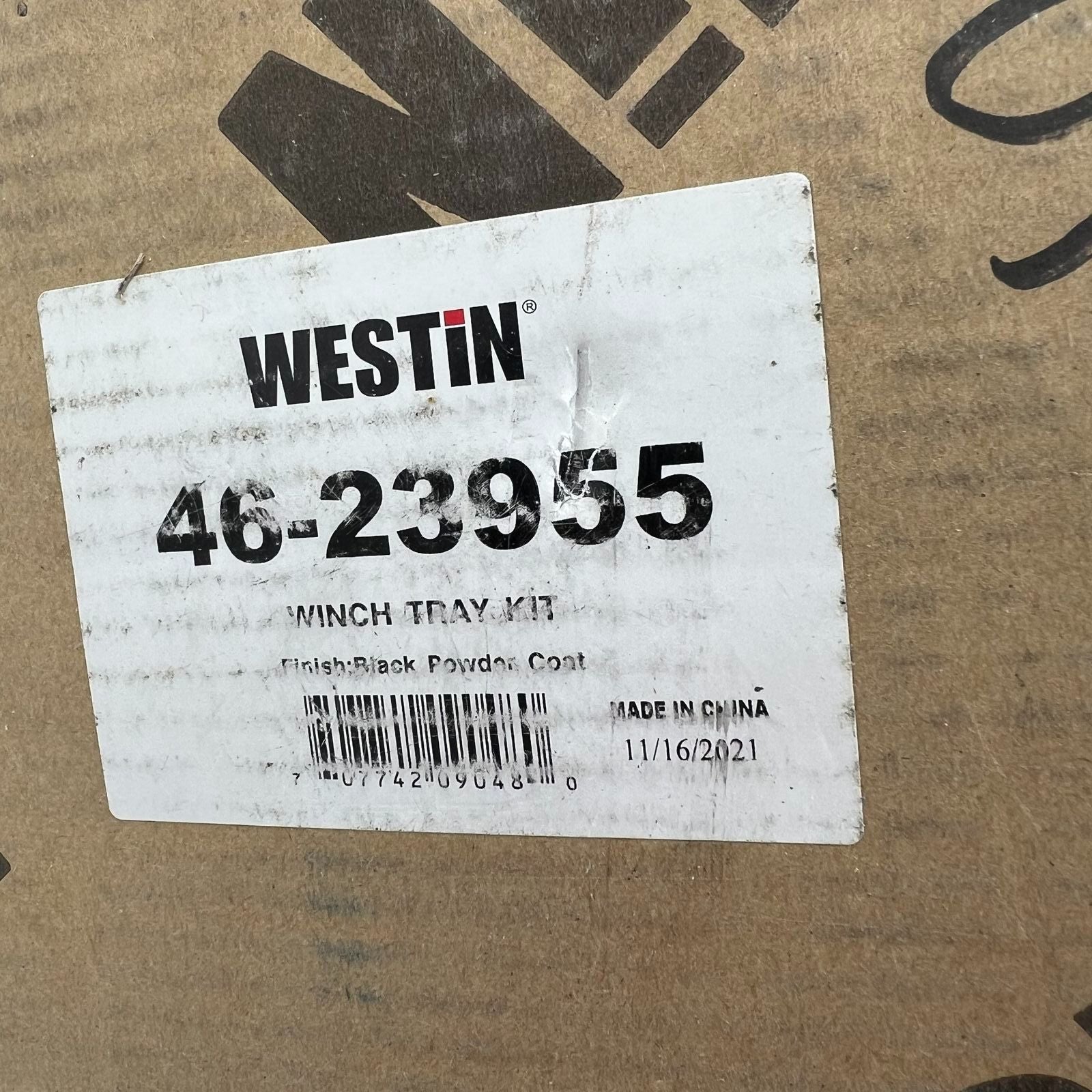 Westin 46-23955 Winch Tray Kit Black Powder Coat for 2020 Chevy Silverado