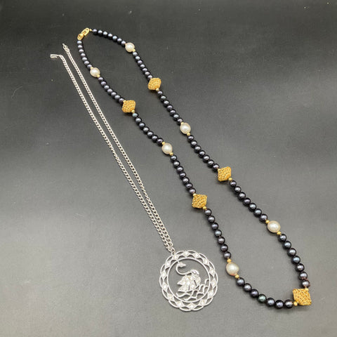 Vintage Costume Jewelry Lot 10 Necklaces Trifari Monet Napier Faux Pearl Stone