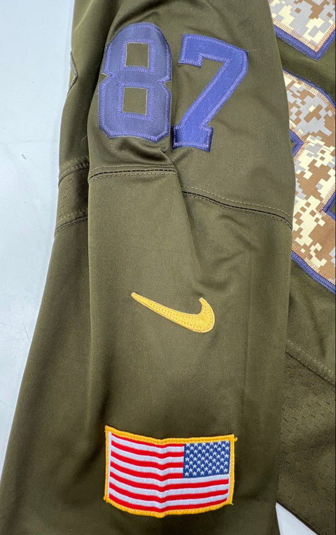 Nike Men's Kansas City Chiefs Travis Kelce Salute to Service Jersey Olive Sz L
