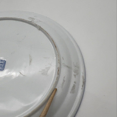 Blue Moon Chinese Dragon Blue and White Porcelain Bowl and Plate Set 2 Piece