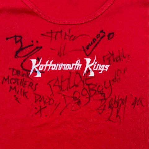 Vintage 2000s Kottonmouth Kings Autographed Graphic T-Shirt Red Sz S