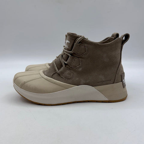 Sorel Out N About III Waterproof Taupe Tan Duck Boots Size 8