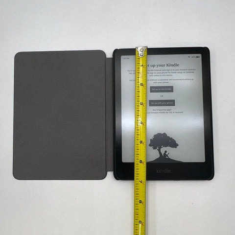 Amazon Kindle E-Reader Black with Fabric Cover Case Tested Working