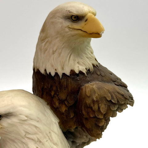 Stephen Lockbower Mill Creek Studios Bald Eagle Sculpture 10.5" Signed 1998