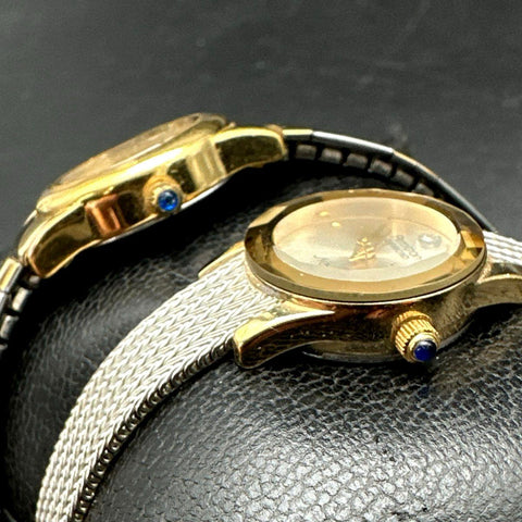 Armitron Women's Watch Lot of 3 Diamond Now & Two-Tone Expander Band Not Tested