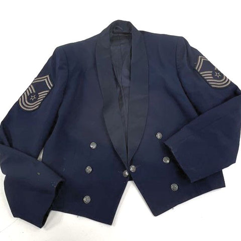 Vintage USAF Blue Senior Master Sergeant Mess Dress Jacket Men's 46L