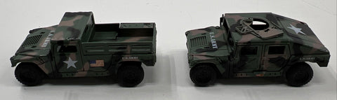 U.S. Army Humvee Military Vehicle Toy Lot 4 Piece Camouflage Mixed Variants