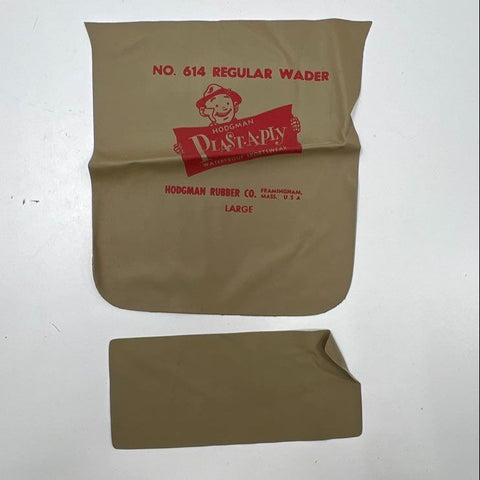 Vintage 50s Hodgman Plast-A-Ply No 614 Fishing Waders NOS NIB Sz Large USA