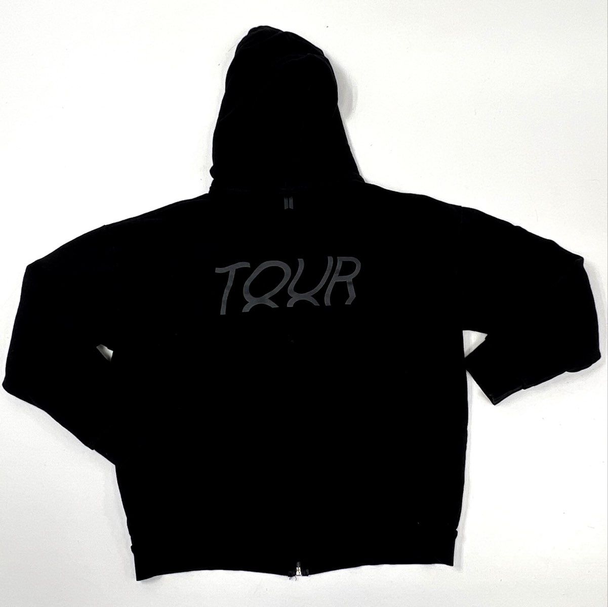 BTS Unisex Zip-Up Hoodie Black Map of the Soul Tour Edition Sz L