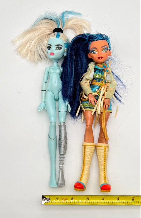 Monster High Doll Lot Mattel Frankie Stein and Cleo de Nile 2 Pieces 2021