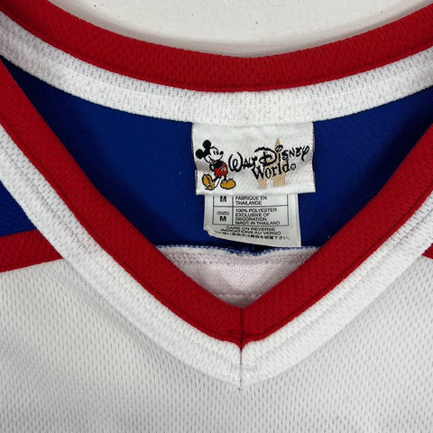 Vintage 90s Walt Disney World Mickey Mouse All-Stars Hockey Jersey Sz M