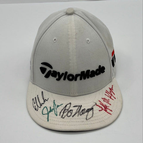 TaylorMade Golf Hat New Era 9FIFTY Autographed Bo Hoag M5 TP5 White Snapback