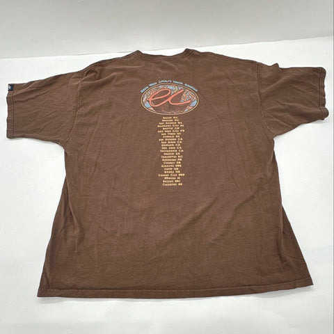 Eric Clapton 2006/7 North America World Tour T-Shirt Slowhand Graphic Sz 2XL