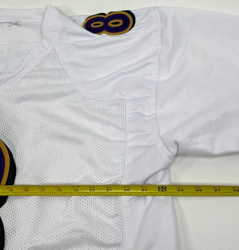 Baltimore Ravens Lamar Jackson #8 White Football Jersey Men's Size XL