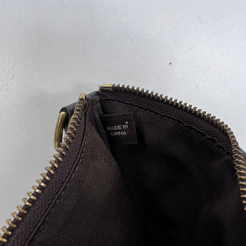 Coach Vintage Brown Patchwork Signature Canvas Suede Crossbody Swingpack Bag
