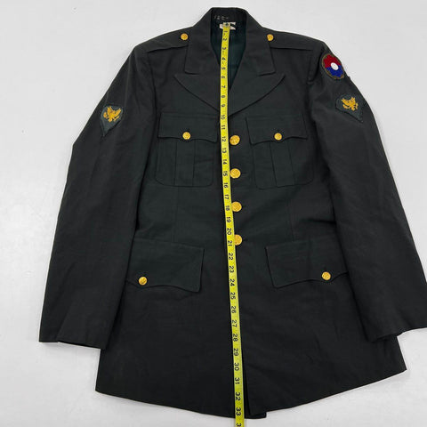 Vintage U.S. Army Service Uniform Jacket 7th Infantry Division Patches Sz 37L