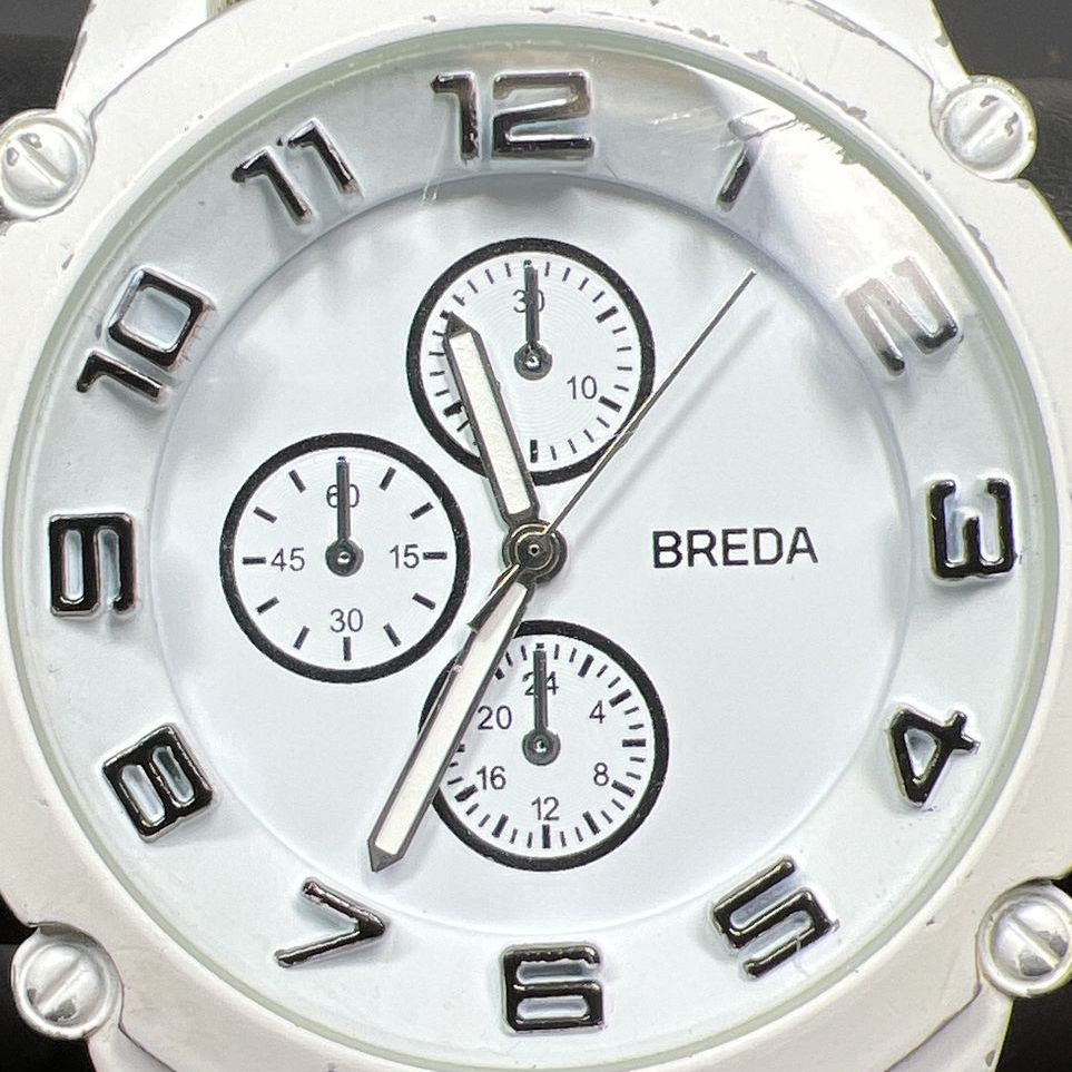 Breda 8135 White Analog Wristwatch New Battery
