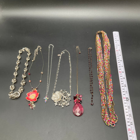 White House Black Market Chico's ZAD Floral Statement Necklaces Jewelry Lot of 7