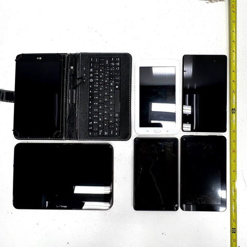 Mixed Brand Tablet Lot 6 Pieces LG Samsung Nexus Verizon For Parts Only