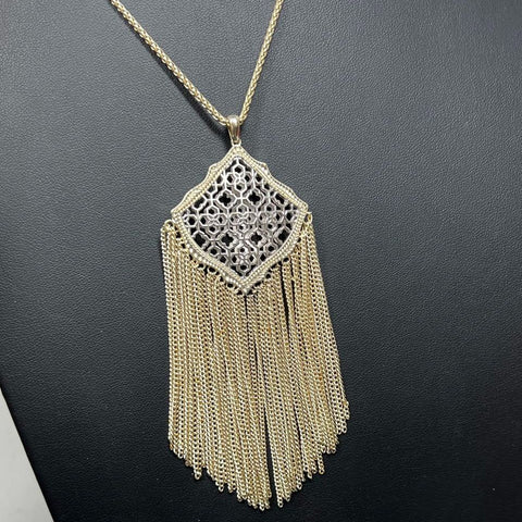 Kendra Scott Two Tone Tassel Necklace